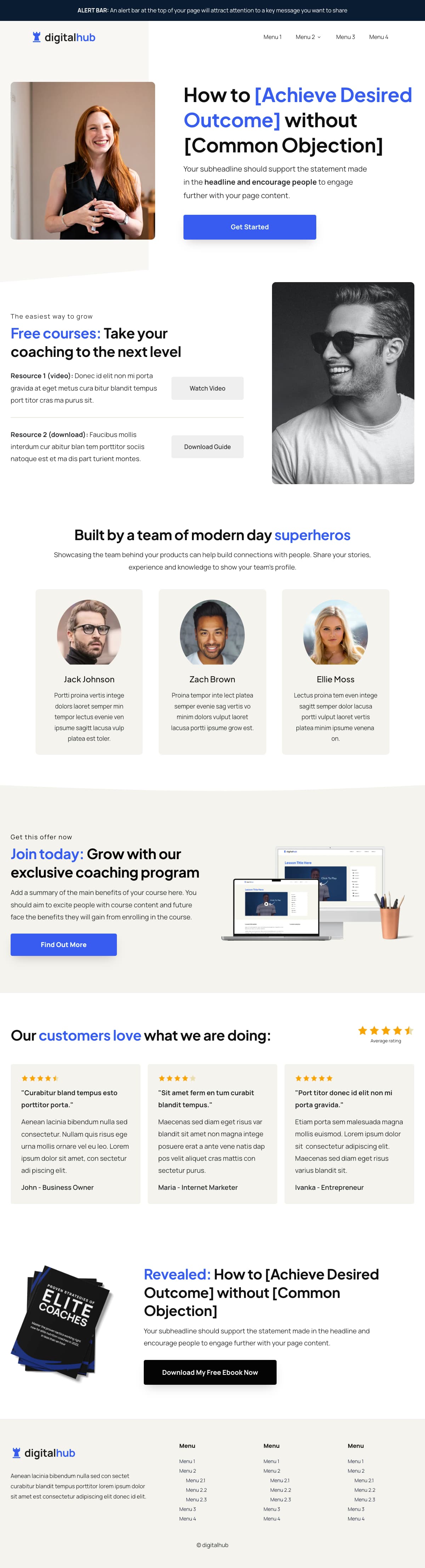 DigitalHub Business Home Page