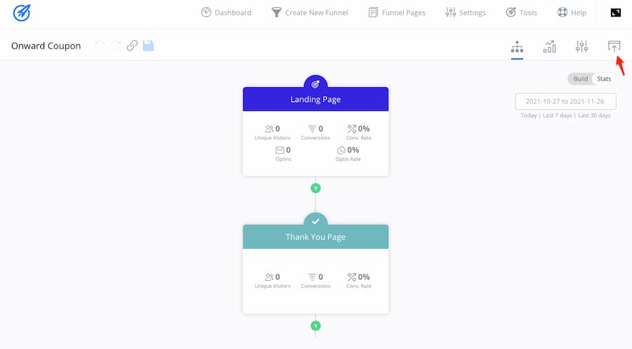export funnel link
