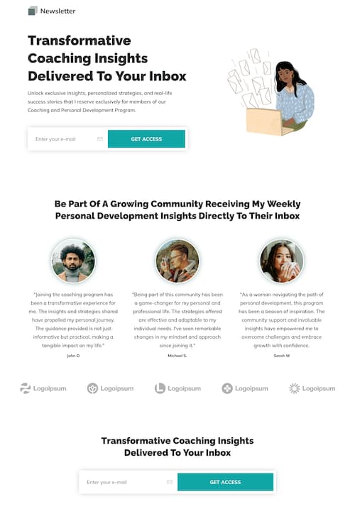 Personal Development Landing Page