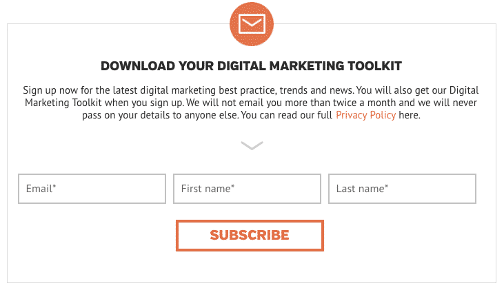 Digital Marketing Toolkit Lead magnet
