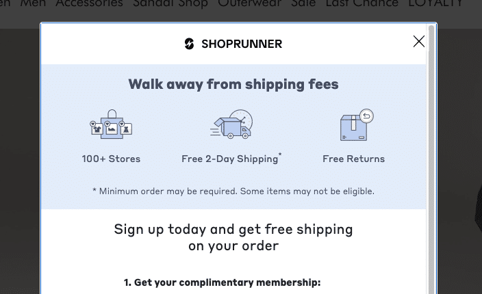 Get free shipping lead magnet