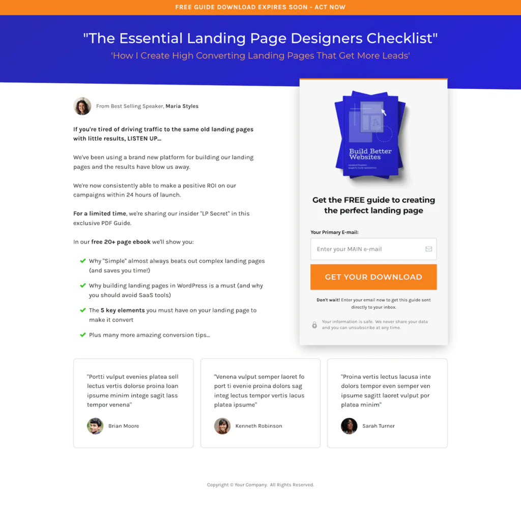 Build Your Landing Page